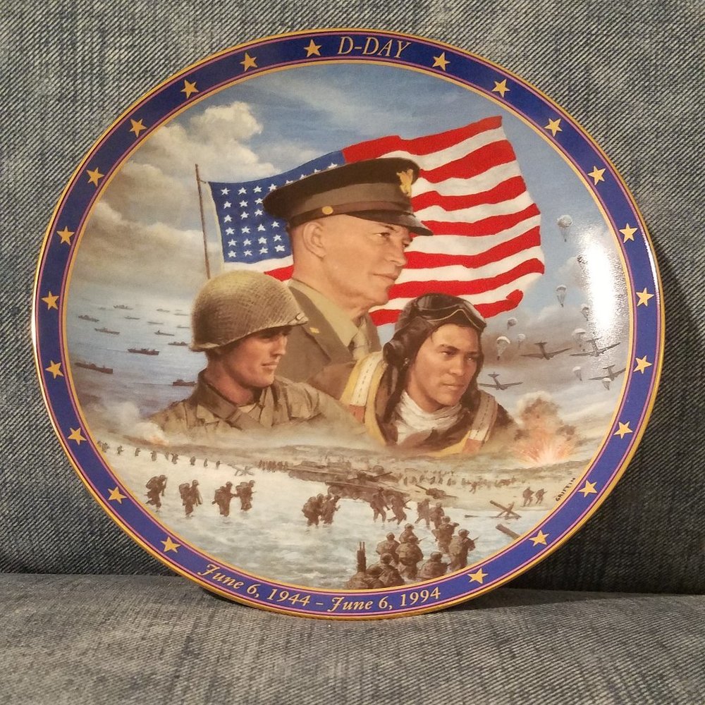 Bradford Exchange Collector Plate-D-Day